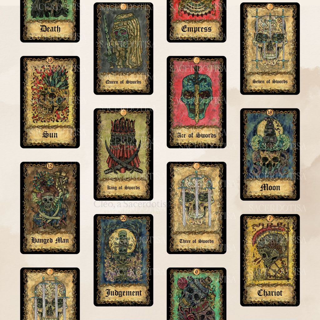 Tarot digital para impressão baseado no&nbsp;waite